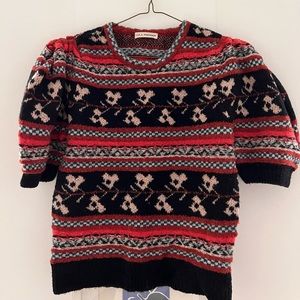 Ulla Johnson- crop, puffy arm sweater